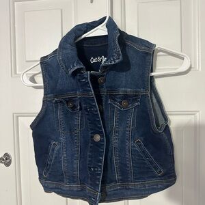 Cat & Jack Dark Blue Kids Denim Vest
